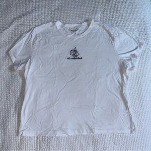 Abercrombie & Fitch White Graphic Tee